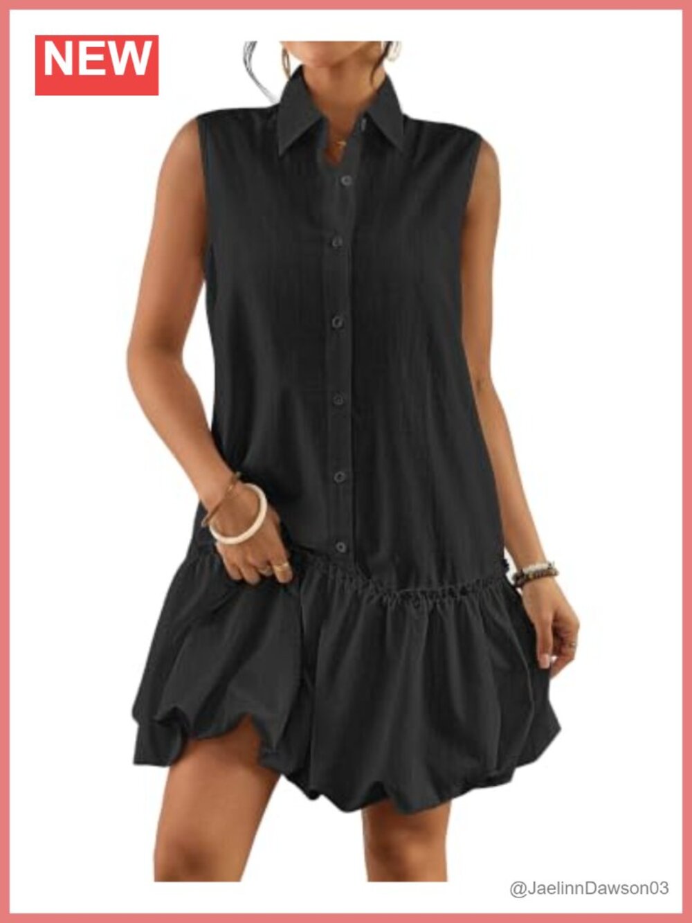 Bsubseach Women Cotton Rayon Linen Bubble Mini Dress Button Sleeveless